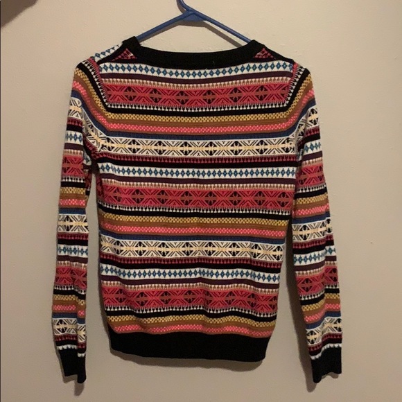 Colorful Christmas aztec symbol sweater - Picture 3 of 4